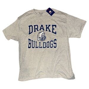 Champion Drake Bulldogs Tee Shirt Collegiate Gray XL‎ NWT